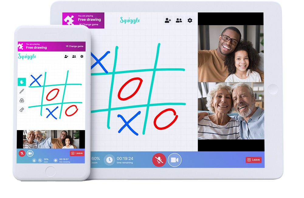 Squiggle - Laugh, draw and play together, however far apart you are