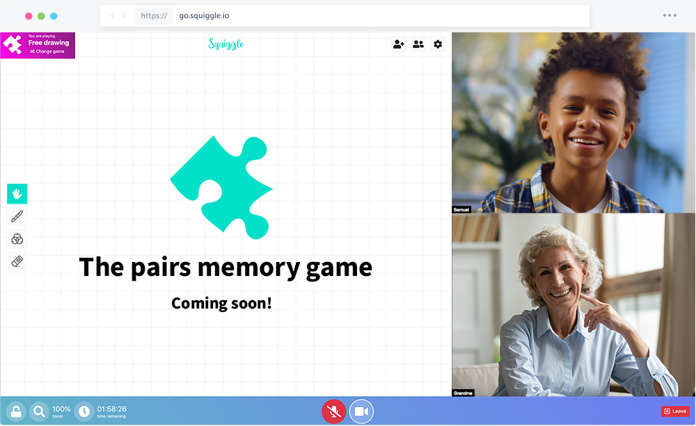 Pairs - Squiggle - Laugh, draw and play together, however far apart you are