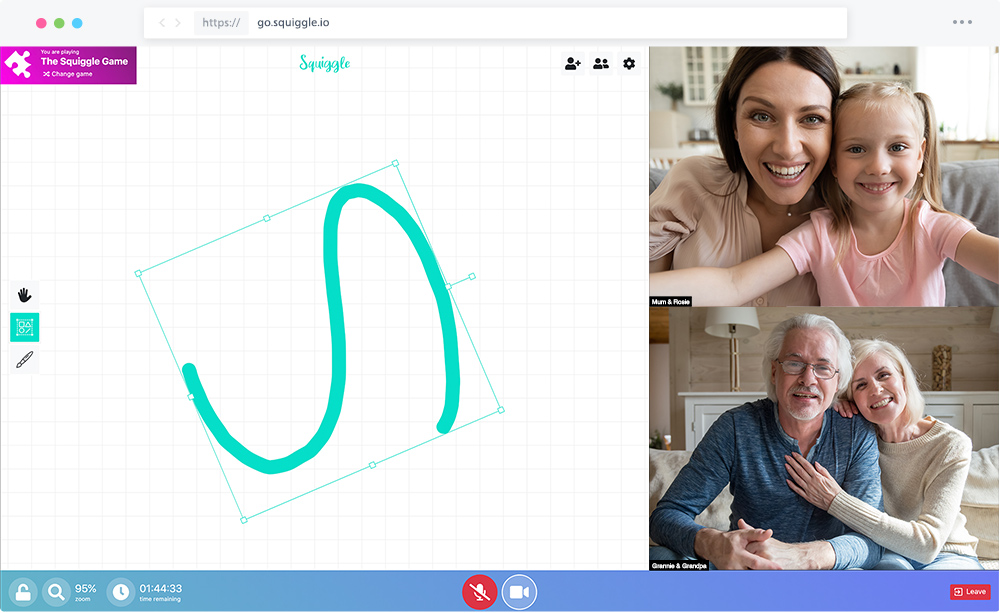 Creative games - Squiggle - Laugh, draw and play together, however far apart you are
